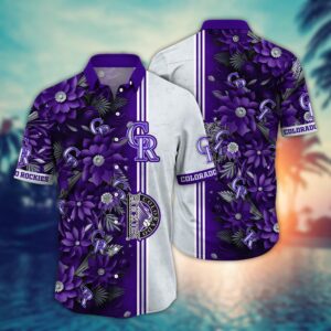 MLB Colorado Rockies Hawaiian Shirt: Steal The Bases Steal The Show! Perfect for Fans