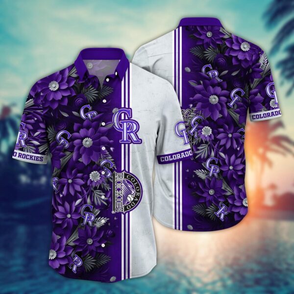 MLB Colorado Rockies Hawaiian Shirt: Steal The Bases Steal The Show! Perfect for Fans