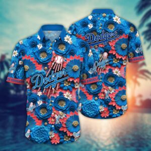 MLB Los Angeles Dodgers Hawaiian Shirt: Stylish Fan Apparel for Baseball Enthusiasts