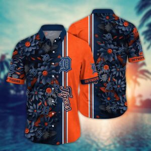 MLB Detroit Tigers Hawaiian Shirt: Steal The Bases & Show Off Your Fan Style!