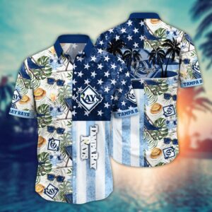 Tampa Bay Rays Hawaiian Shirt: Official MLB Flower Design for Fans
