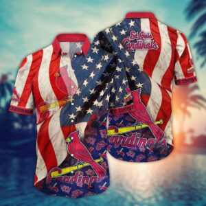MLB St Louis Cardinals Hawaiian Shirt: Swing into Chic Fan Fashion!