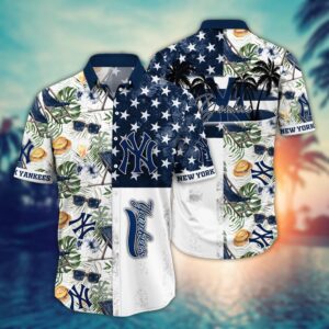 MLB New York Yankees Hawaiian Shirt – Flower Home Run Threads for Fans