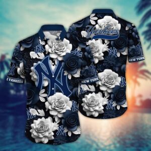 MLB New York Yankees Hawaiian Shirt: Aloha Style for Fans