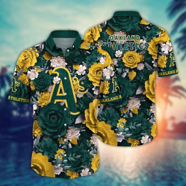 MLB Oakland Athletics Hawaiian Shirt – Home Run Style for Sport Fans