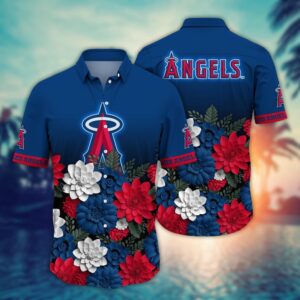 Los Angeles Angels Hawaiian Shirt - Hawaiian Heatwave Design for Sport Fans