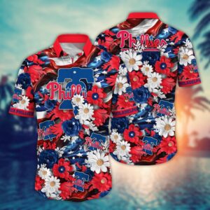 MLB Philadelphia Phillies Hawaii Shirt: Independence Day Fan Gear