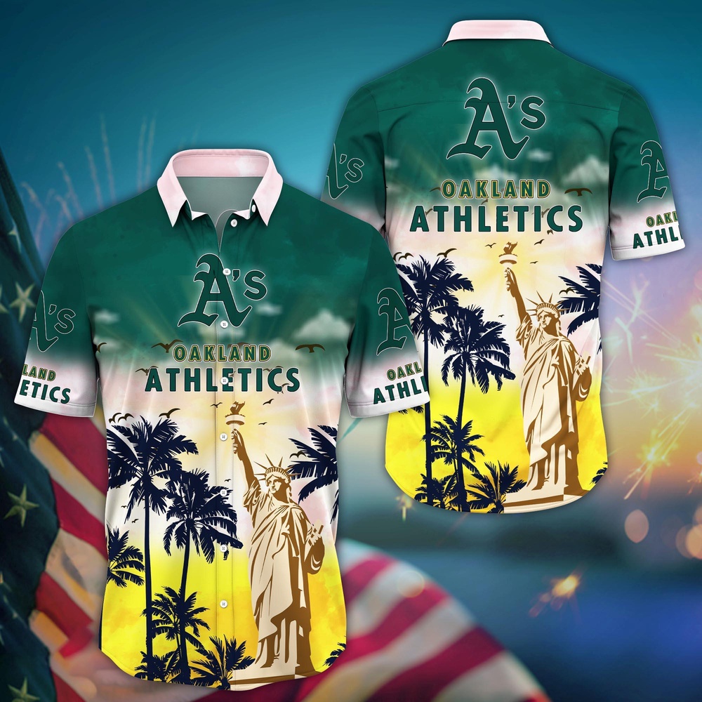 MLB Oakland Athletics Hawaiian Shirt: Sunrise to Sunset for Cool Fans! MLB Oakland Athletics Hawaiian Shirt: Sunrise to Sunset for Cool Fans!