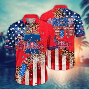 MLB Philadelphia Phillies Independence Day Aloha Shirt – Vibrant Design for Cool Fans