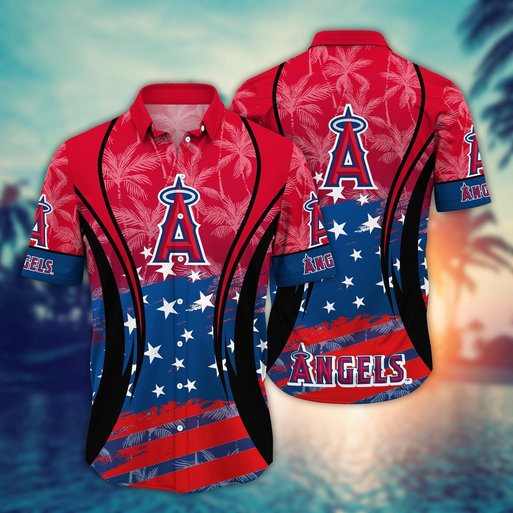MLB Los Angeles Angels Hawaiian Shirt Vibrant Aloha for Cool Fans MLB Los Angeles Angels Hawaiian Shirt Vibrant Aloha for Cool Fans