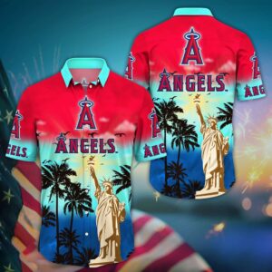 MLB Los Angeles Angels Hawaii Shirt: Sunrise to Sunset for Cool Fans