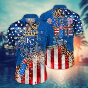 MLB Kansas City Royals Independence Day Aloha Shirt - Cool Fan Collection