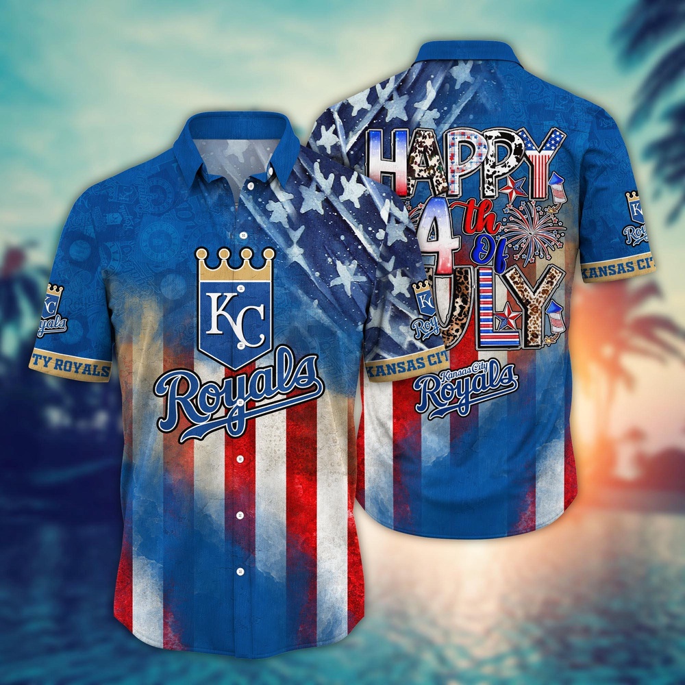 MLB Kansas City Royals Independence Day Hawaiian Shirt – Trendy Top for Fans MLB Kansas City Royals Independence Day Hawaiian Shirt – Trendy Top for Fans