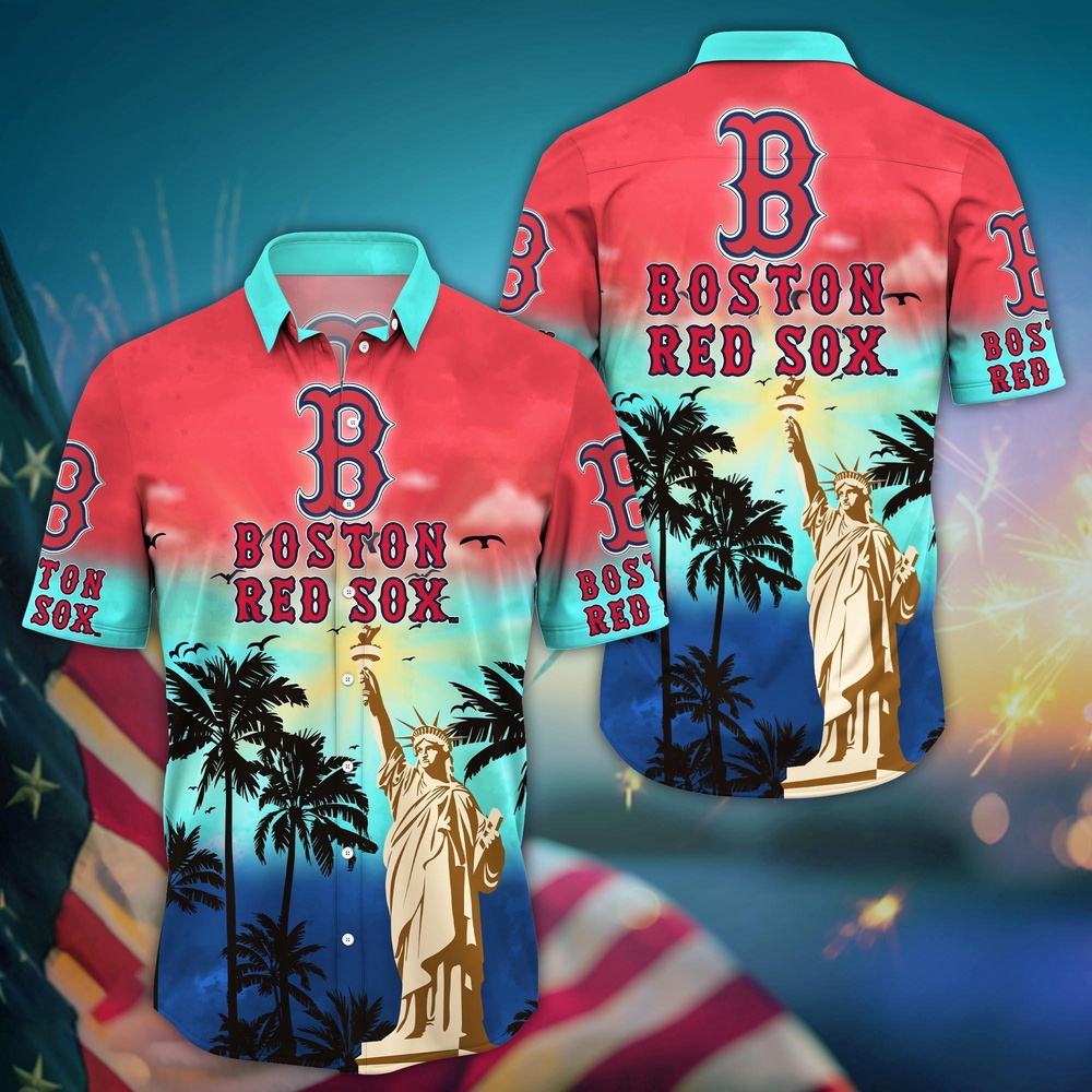 MLB Boston Red Sox Hawaii Shirt Sunrise to Sunset for Cool Fans MLB Boston Red Sox Hawaii Shirt Sunrise to Sunset for Cool Fans