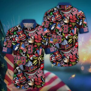 MLB Boston Red Sox Aloha Shirt - Vibrant Hawaiian Design for Cool Fans