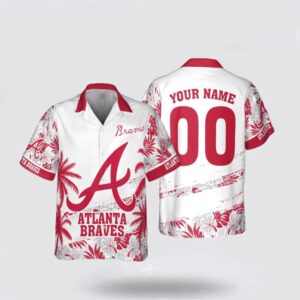 Atlanta Braves Hawaiian Shirt - Custom MLB Fan Summer 3D Floral Pattern