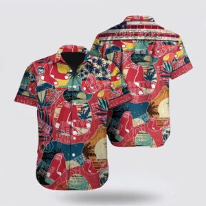 Custom MLB Boston Red Sox Hawaiian Shirt - Embrace Summer with Fan MLB Style