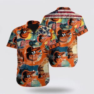 MLB Baltimore Orioles Custom Hawaiian Shirt: Surf in Style with this Fan Favorite