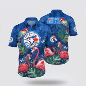 MLB Toronto Blue Jays Hawaiian Shirt: Embrace Summer with Tropical Fan Fashion!
