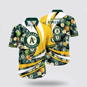 MLB Oakland Athletics Hawaiian Shirt - Ride the Fashion Wave for Fans!