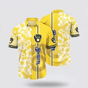 MLB Milwaukee Brewers Hawaiian Shirt - Baseball & Hawaiian Style Fusion for Fans