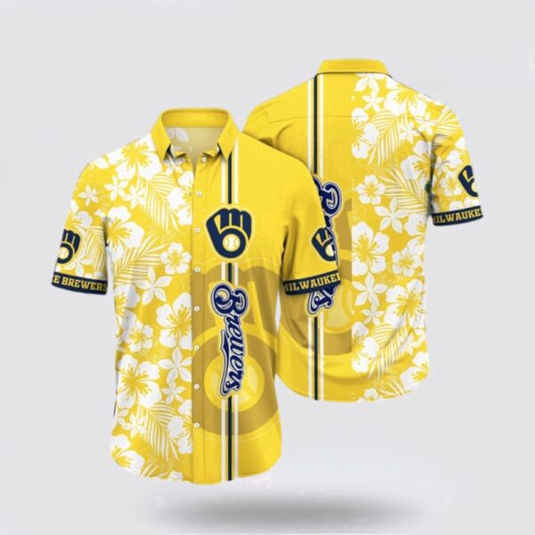 MLB Milwaukee Brewers Hawaiian Shirt – Baseball & Hawaiian Style Fusion for Fans
