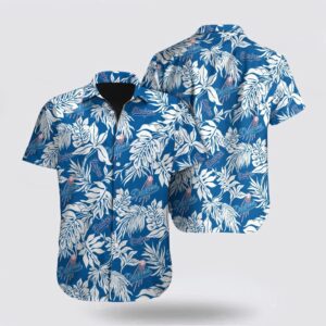 MLB Los Angeles Dodgers Blue Tropical Hawaiian Shirt for Fans