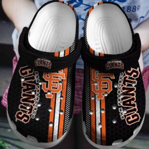 MLB San Francisco Giants Clog-Shoes Clog Black For Fan Baseball