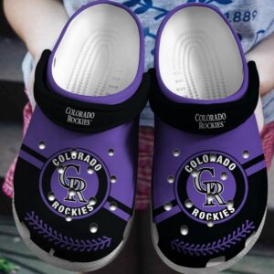 MLB Colorado Rockies Clog-Shoes Clog For Fan Baseball