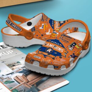 MLB Houston Astros Clog-Shoes Crocband Clogs Shoes For Men Women Fans