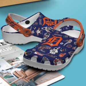 MLB Detroit Tigers Clog-Shoes Crocband Clogs Shoes For Men Women and Kids For Fan MLB