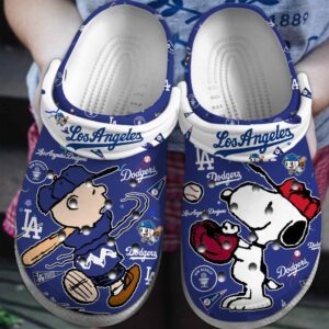 MLB Los Angeles Dodgers Cartoon Clog-Shoes Crocband Clogs Shoes For Men Women Fans