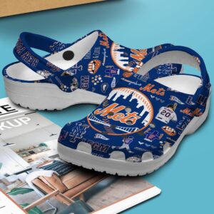 MLB New York Mets Clog-Shoes Crocband Clogs Shoes For Men Women Fans