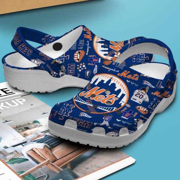 MLB New York Mets Clog-Shoes Crocband Clogs Shoes For Men Women Fans