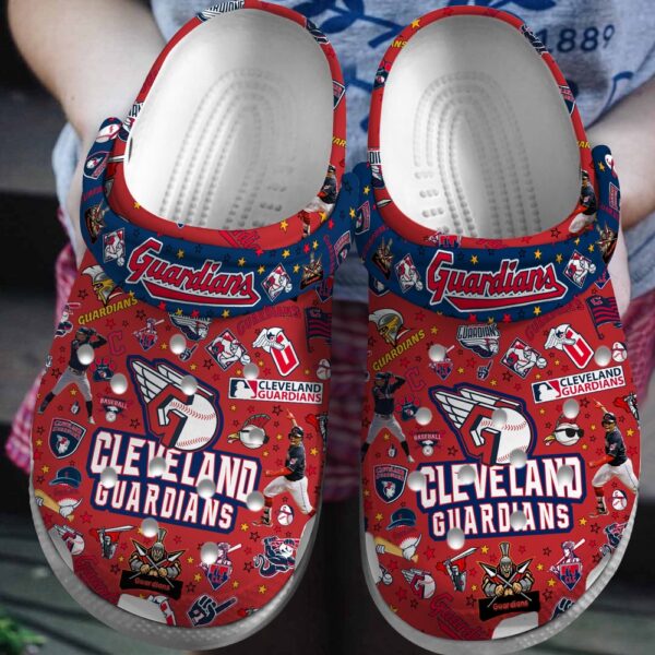 MLB Cleveland Guardians Clog-Shoes Crocband Clogs Shoes For Men Women and Kids For Fan MLB