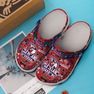 MLB Cleveland Guardians Clog-Shoes Crocband Clogs Shoes For Men Women and Kids For Fan MLB