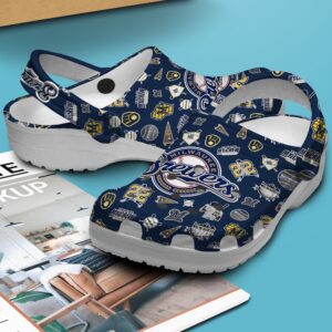 MLB Milwaukee Brewers Clog-Shoes Crocband Clogs Shoes For Men Women Fans