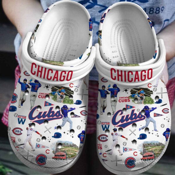MLB Chicago Cubs Clog-Shoes Crocband Clogs Shoes For Men Women Fans