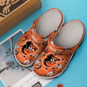 MLB Baltimore Orioles Clog-Shoes Crocband Clogs Shoes For Men Women Fans