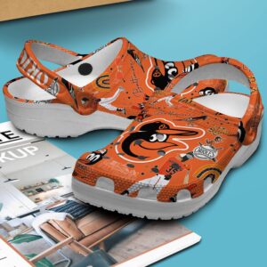 MLB Baltimore Orioles Clog-Shoes Crocband Clogs Shoes For Men Women Fans