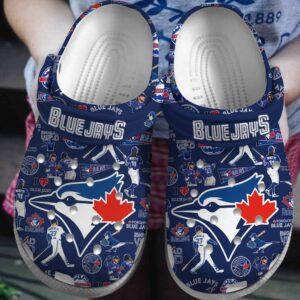 MLB Toronto Blue Jays Clog-Shoes Crocband Clogs Shoes For Men Women Fans