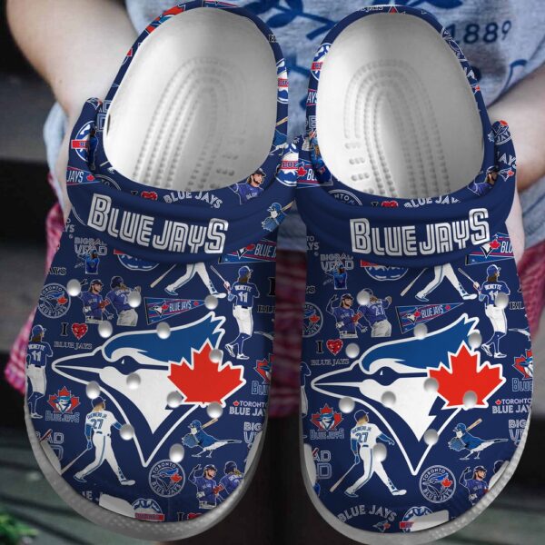 MLB Toronto Blue Jays Clog-Shoes Crocband Clogs Shoes For Men Women Fans