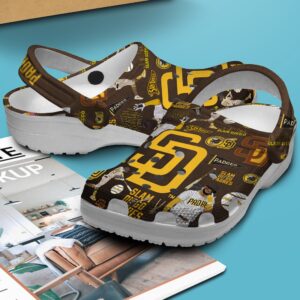 MLB San Diego Padres Clog-Shoes Crocband Clogs Shoes For Men Women Fans