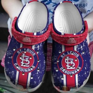 MLB St. Louis Cardinals Clog-Shoes Clog Shoes Red Purple For Fans