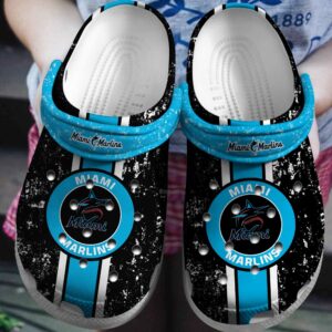 MLB Miami Marlins Clog-Shoes Clog Shoes For Fan Baseball