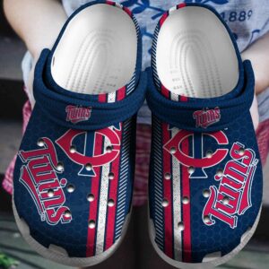 MLB Minnesota Twins Clog-Shoes Clog Navys For Fan Baseball