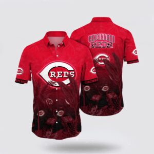 MLB Cincinnati Reds Hawaiian Shirt: Dive into Ocean Vibes with Tropical Fashion!