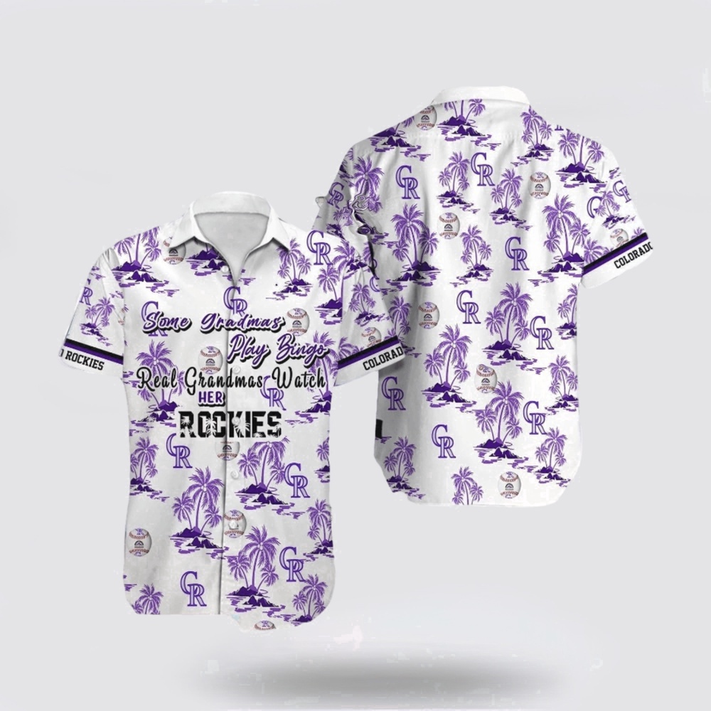 MLB Colorado Rockies Hawaiian Shirt: Swaying Palms Fan Favorite MLB Colorado Rockies Hawaiian Shirt: Swaying Palms Fan Favorite