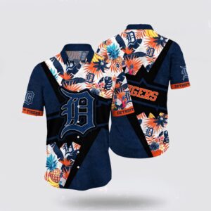 MLB Detroit Tigers Hawaiian Shirt: Tropical Elegance for Fans