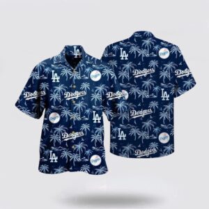 Los Angeles Dodgers Hawaiian Shirt with Coconuts Pattern – Perfect for MLB Fans